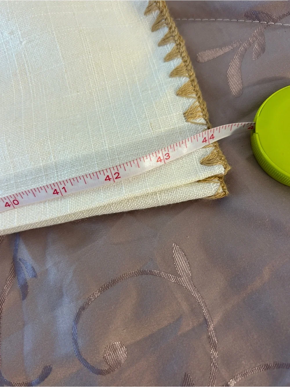 Luxury Cream hemp Throw Blanket - Soft Shell Embroidery